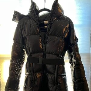 SAM. NYC long black down puffer coat